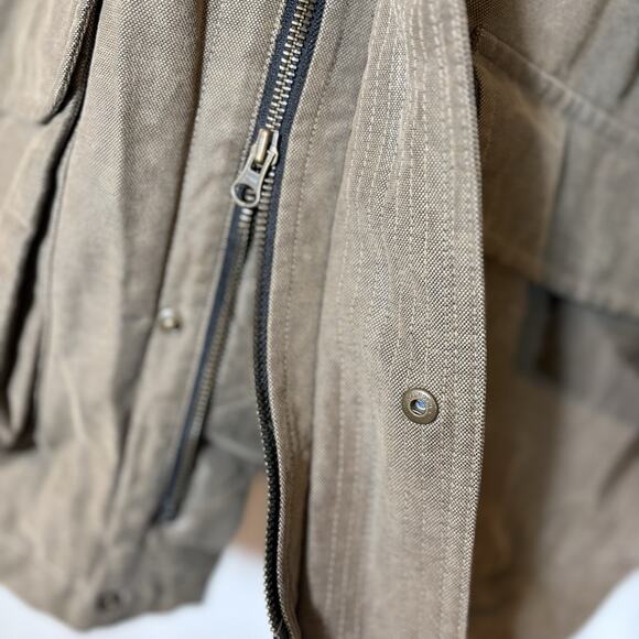 Men's Territory Ahead Chore Coat Barn Jacket Large Pocket Work Olive Green Brown - Picture 3 of 12